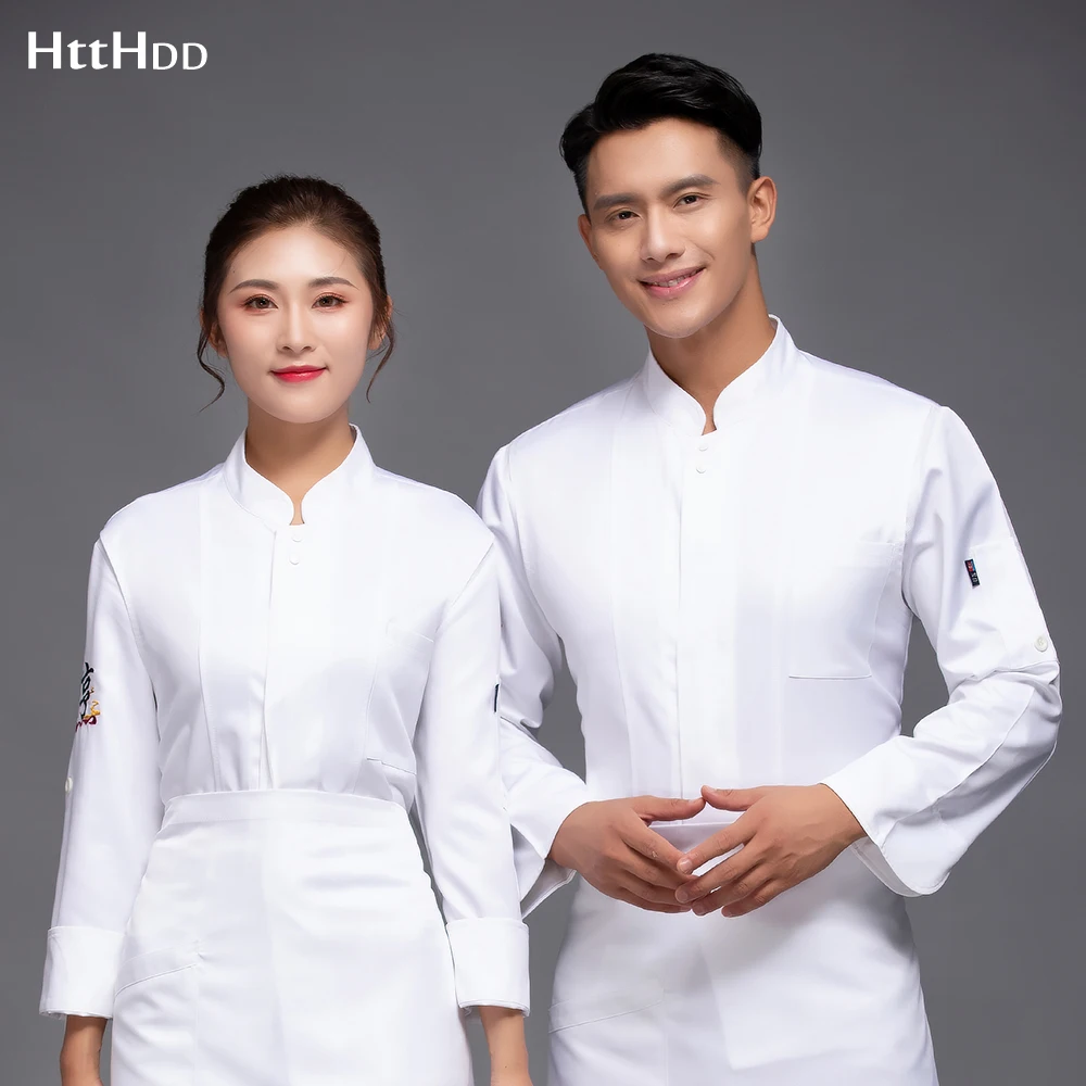High quality chef solid color embroidery text cooking uniform restaurant breathable chef uniform baking chef long sleeve uniform
High quality chef solid color embroidery text cooking uniform restaurant breathable chef uniform baking chef long sleeve uniform