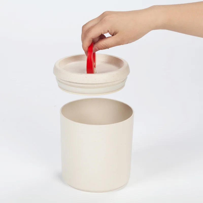 Arsto Wheat Fiber Food Snacks Storage Jar Moisture-Proof Milk Cans Sealed Jar Large-Volume Grains Cereal Can
Arsto Wheat Fiber Food Snacks Storage Jar Moisture-Proof Milk Cans Sealed Jar Large-Volume Grains Cereal Can