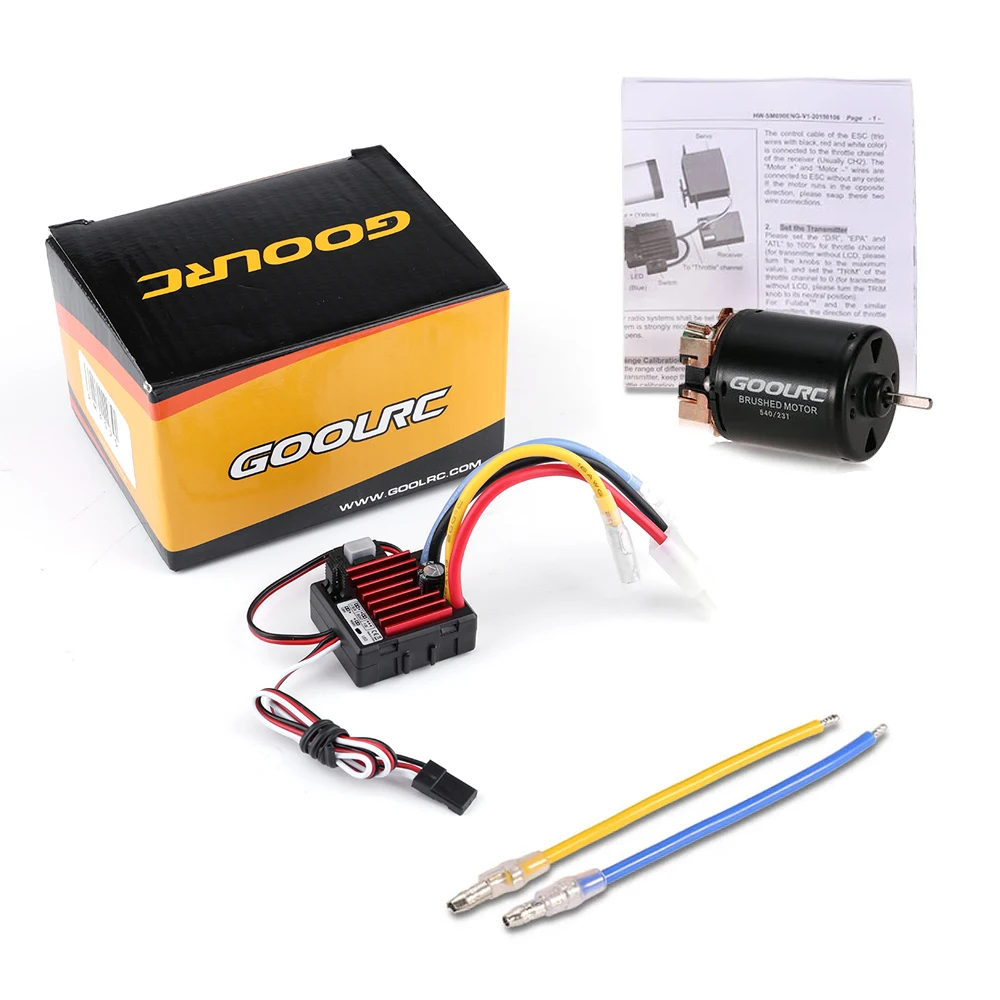 GoolRC 540 23T Brushed Motor with 60A ESC Combo for 1/10 On-road Drift Touring RC Car
GoolRC 540 23T Brushed Motor with 60A ESC Combo for 1/10 On-road Drift Touring RC Car