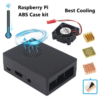 Raspberry Pi 3 Case ABS Case Box Enclosure + Cooling Fan + 3 Pcs Cooler Hest Sink Radiator for Raspberry Pi 3 Model B 3B Plus 2B
Raspberry Pi 3 Case ABS Case Box Enclosure + Cooling Fan + 3 Pcs Cooler Hest Sink Radiator for Raspberry Pi 3 Model B 3B Plus 2B