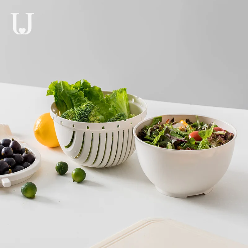 Jordanjudy Plastic Three Layer Washing Vegetable Basket Drain Basket Household Kitchen Basket Multi-functional Circle Cut Washin
Jordanjudy Plastic Three Layer Washing Vegetable Basket Drain Basket Household Kitchen Basket Multi-functional Circle Cut Washin