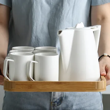 Ceramic Retro Fengshui Set Personality Creative White Porcelain Kettle Nordic Cold Water Kettle Pure White Water Cup
Ceramic Retro Fengshui Set Personality Creative White Porcelain Kettle Nordic Cold Water Kettle Pure White Water Cup