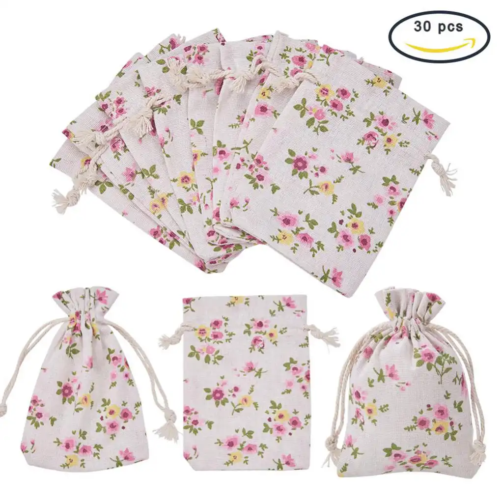 30 pcs burlap drawstring gift bag gift bags gift