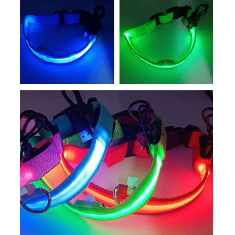 Pet USB Charging LED Luminous Collar Safe Walking At Night Anti-lost Led Light Glowing Adjustable Collar For Cat And Dog 52-60cm 
Pet USB Charging LED Luminous Collar Safe Walking At Night Anti-lost Led Light Glowing Adjustable Collar For Cat And Dog 52-60cm