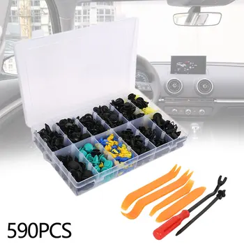 tool kit Universal Auto Fastener Car Bumper Clip 590pcs Mixed Vehicle Retainer Rivet Door Panel Fender Car Clips Fasteners
tool kit Universal Auto Fastener Car Bumper Clip 590pcs Mixed Vehicle Retainer Rivet Door Panel Fender Car Clips Fasteners