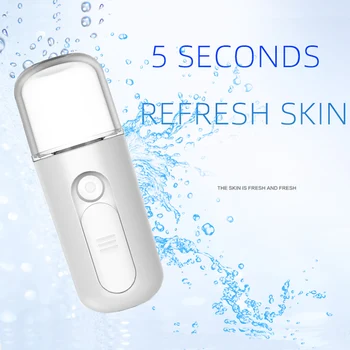 30ml Face Mist Spray Beauty Instruments Portable Nano Sprayer Facial Body Nebulizer Steamer Moisturizing Skin Care
30ml Face Mist Spray Beauty Instruments Portable Nano Sprayer Facial Body Nebulizer Steamer Moisturizing Skin Care