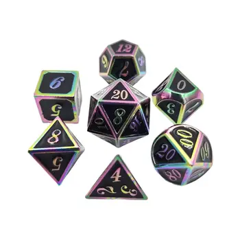 7 Pcs/set Zinc alloy Dices Set Number Dial Desktop Table Board Game Accessories Toy
7 Pcs/set Zinc alloy Dices Set Number Dial Desktop Table Board Game Accessories Toy