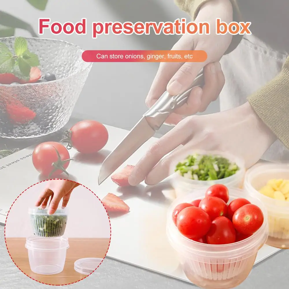 Creative Round Drain Sealed Box for Ginger Garlic Onion Refrigerator Food Crisper Debris Fridge Box Tray Kitchen Organizer
Creative Round Drain Sealed Box for Ginger Garlic Onion Refrigerator Food Crisper Debris Fridge Box Tray Kitchen Organizer