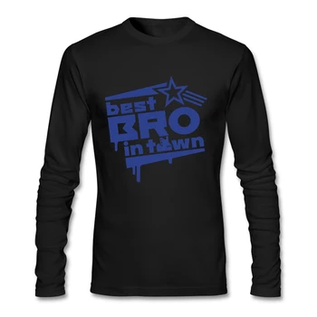 best bro in town T-shirt Men's Personalized Tee Shirt For Teenage Long Sleeve Pure Cotton Crew Neck
best bro in town T-shirt Men's Personalized Tee Shirt For Teenage Long Sleeve Pure Cotton Crew Neck