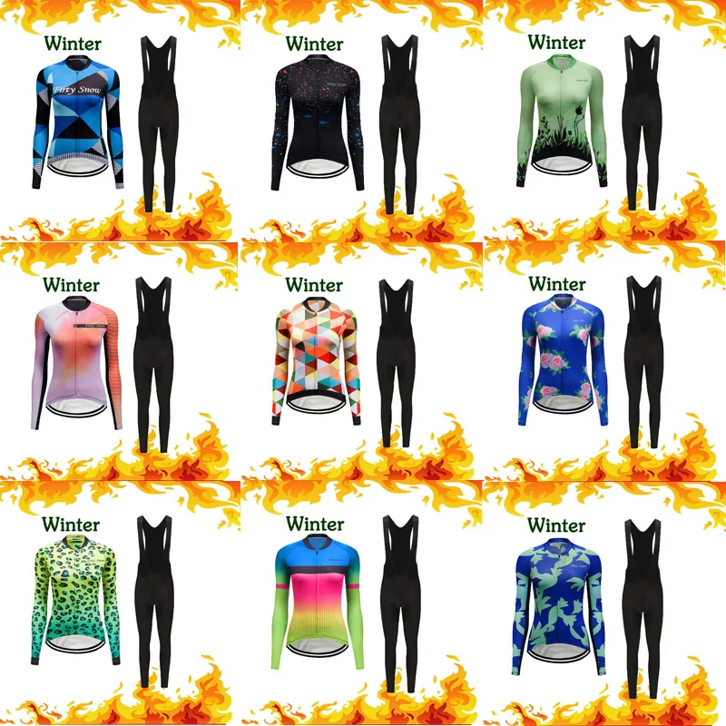 2019 Women's Winter Thermal Fleece Cycling Jersey Sets Bike Clothing Bicycle MTB Clothes Suit Triathlon Uniform Riding Wear Kits
2019 Women's Winter Thermal Fleece Cycling Jersey Sets Bike Clothing Bicycle MTB Clothes Suit Triathlon Uniform Riding Wear Kits