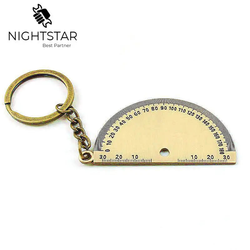 180 Degree Protractor Angle Ruler Imitation Copper Measuring Tool For Woodworking Keychain Keyring Keyfob Tool Gift
180 Degree Protractor Angle Ruler Imitation Copper Measuring Tool For Woodworking Keychain Keyring Keyfob Tool Gift