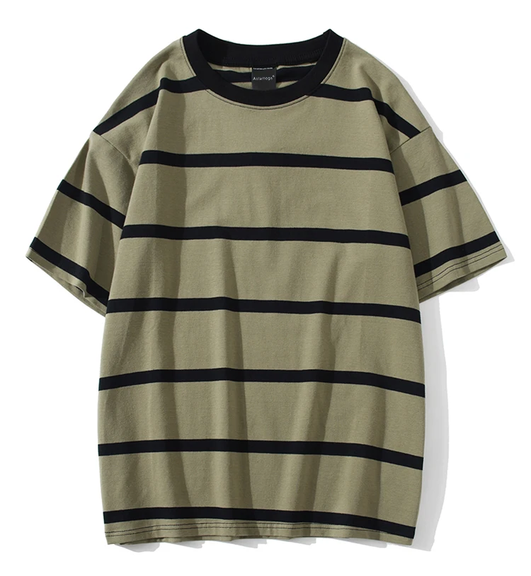 Striped Men's Short Sleeve T-Shirts - true deals club