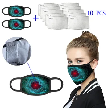 2PC Washable Earloop Face Masks With 10 PCs PM2.5 Activated Carbon Filter Print Anti Pollution Unisex Mouth Mask Respirator Mask
2PC Washable Earloop Face Masks With 10 PCs PM2.5 Activated Carbon Filter Print Anti Pollution Unisex Mouth Mask Respirator Mask