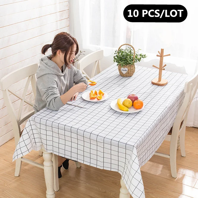 10 PCS Nordic plaid Decorative Linen Tablecloth Waterproof Oilproof Anti-scalding Rectangular Wedding Dining Table Cover
10 PCS Nordic plaid Decorative Linen Tablecloth Waterproof Oilproof Anti-scalding Rectangular Wedding Dining Table Cover