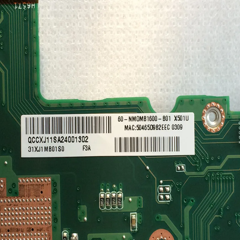 Новый X401U-M3 60-NMOMB1600-B01 REV2.0 материнская плата с E1-1200 Процессор и 4 Гб Оперативная