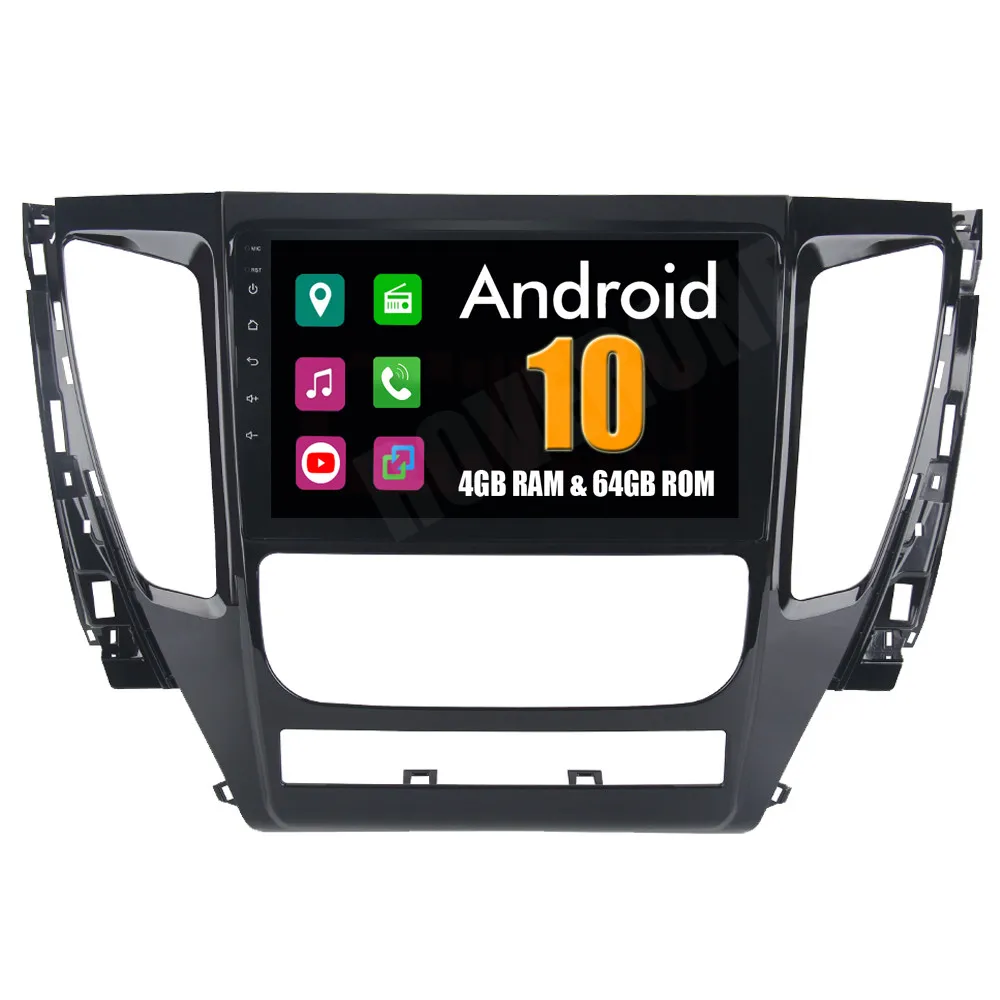 Автомобильный мультимедийный плеер Android 10 для Mitsubishi Pajero Sport 2017 сенсорный экран