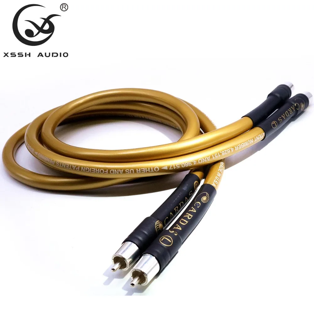 CARDAS GOLDEN5-C 1 pair RCA to RCA Hi-end Power amplifier OFC pure copper plated silver 10mm 2RCA to2 RCA Audio Cable Line Wire
CARDAS GOLDEN5-C 1 pair RCA to RCA Hi-end Power amplifier OFC pure copper plated silver 10mm 2RCA to2 RCA Audio Cable Line Wire