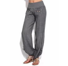 2021 New Women Autumn Fashion Casual Pants Loose High Waist Harem Jogging Pant Solid Summer Female Linen Gym Trousers Home Wear
2021 New Women Autumn Fashion Casual Pants Loose High Waist Harem Jogging Pant Solid Summer Female Linen Gym Trousers Home Wear