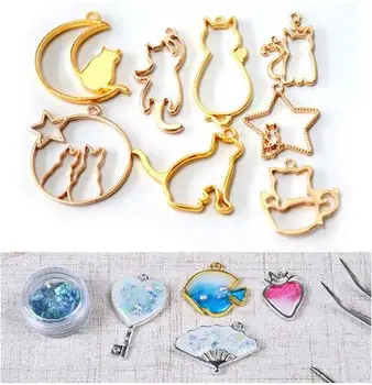 8Pcs/Set DIY Cat Cabochon Setting Metal Photo Frame Pendants UV Resin Metal Molds for Epoxy Resin Charms Jewelry Making Tools
8Pcs/Set DIY Cat Cabochon Setting Metal Photo Frame Pendants UV Resin Metal Molds for Epoxy Resin Charms Jewelry Making Tools