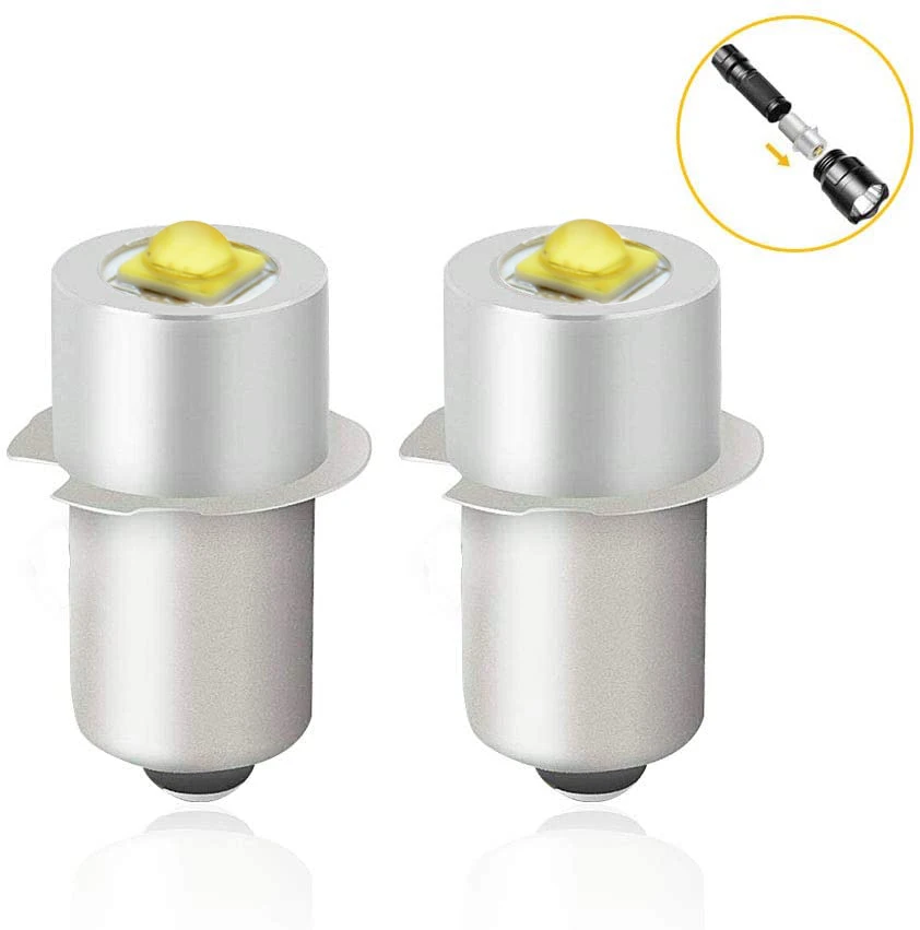 Flashlight LED Light Lamp Bulb High Power P13.5S 3W 18V 19.2V PR2 12V Replacement Torch Emergency Light Bulbs Work for Maglite
Flashlight LED Light Lamp Bulb High Power P13.5S 3W 18V 19.2V PR2 12V Replacement Torch Emergency Light Bulbs Work for Maglite