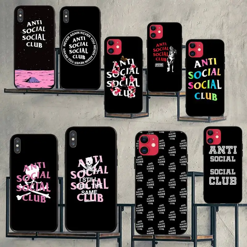 HPCHCJHM Anti Social Social Club Luxury Unique Design Phone Cover for iPhone 11 pro XS MAX 8 7 6 6S Plus X 5S SE 2020 XR case
HPCHCJHM Anti Social Social Club Luxury Unique Design Phone Cover for iPhone 11 pro XS MAX 8 7 6 6S Plus X 5S SE 2020 XR case
