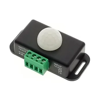 DC 12V 24V 8A Automatic Adjust PIR Motion Sensor Switch IR Infrared Detector Light Switch Module for LED Strip Light Lamp
DC 12V 24V 8A Automatic Adjust PIR Motion Sensor Switch IR Infrared Detector Light Switch Module for LED Strip Light Lamp