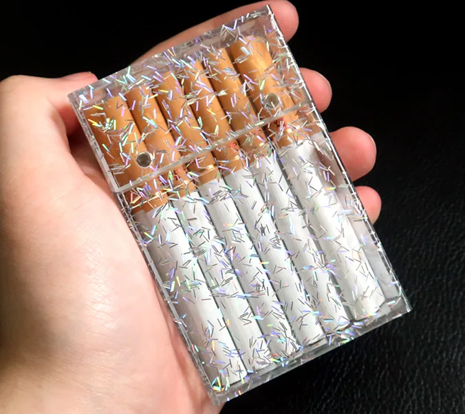Holds 20 Rainbow Transparent Female Thin Cigarette Case Storage Box Colored Sparkling Portable Smoking Gadget for Women Gift
Holds 20 Rainbow Transparent Female Thin Cigarette Case Storage Box Colored Sparkling Portable Smoking Gadget for Women Gift