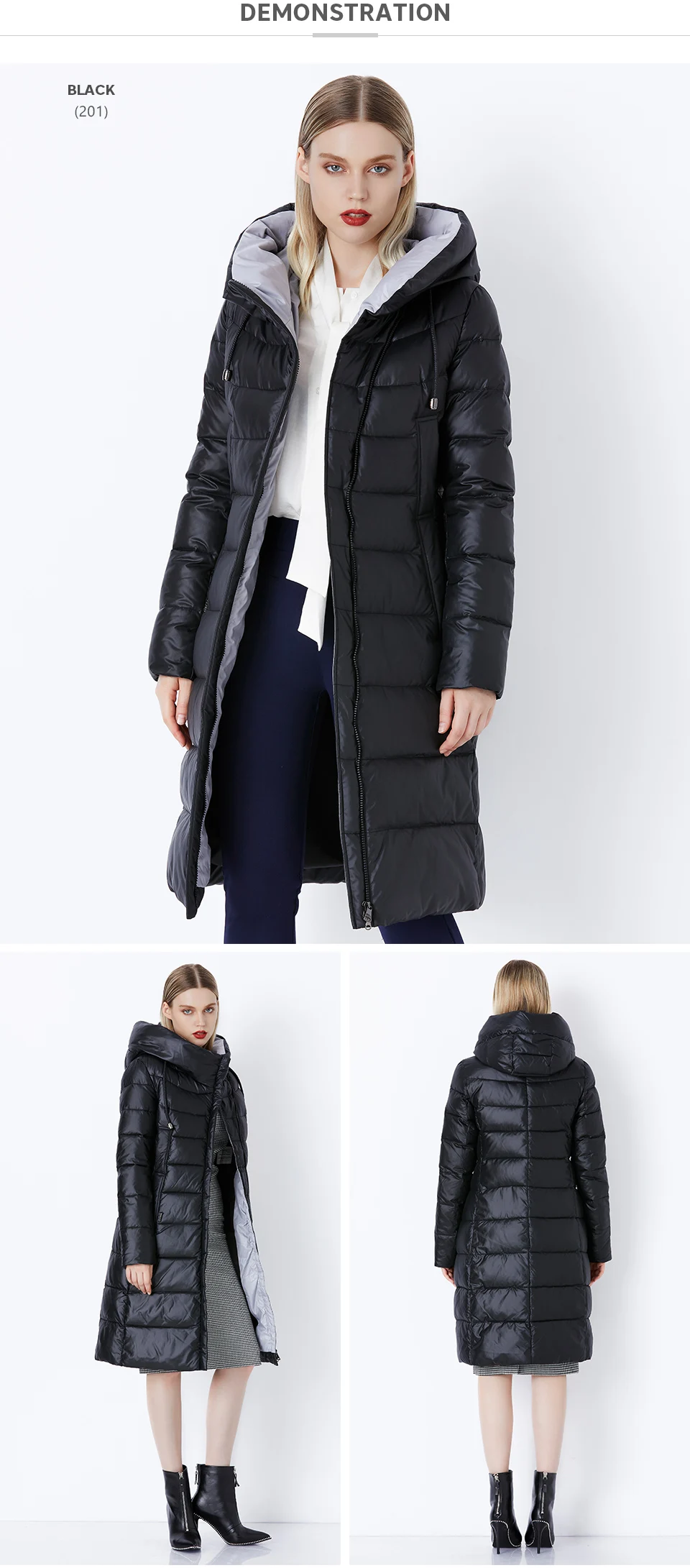 MIEGOFCE 2020 Coat Jacket Winter Womens Hooded Warm Parkas Bio Fluff Parka Coat Hight Quality Female New Winter Collection Hot