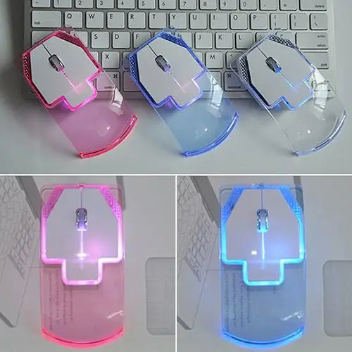 Creative Ultra-thin Transparent 2.4GHz Wireless Optical Luminous Mouse for PC Laptop
Creative Ultra-thin Transparent 2.4GHz Wireless Optical Luminous Mouse for PC Laptop