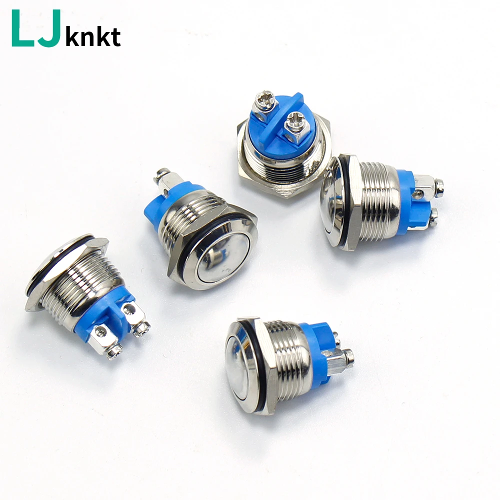 16mm 19mm Circular automatic reset metal button switch Power button Without lamp Regardless of voltage Screw pin locking
16mm 19mm Circular automatic reset metal button switch Power button Without lamp Regardless of voltage Screw pin locking