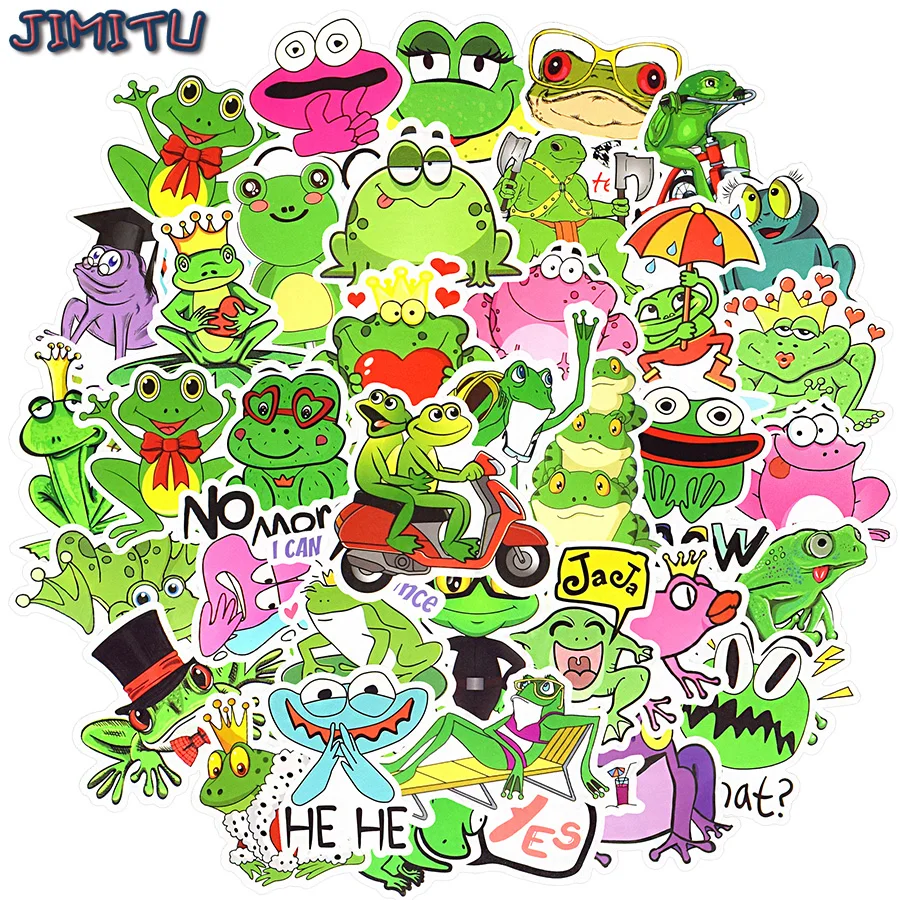 50 PCS Funny Frog Animals Stickers for Kids Colorful Cute Decals Toys DIY Laptop Skateboard Bicycle Styling Luggage Phone Case
50 PCS Funny Frog Animals Stickers for Kids Colorful Cute Decals Toys DIY Laptop Skateboard Bicycle Styling Luggage Phone Case