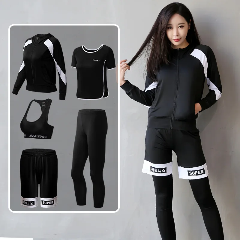 2019 New Style Running Sports Casual Five Pieces Set Autumn And Winter Wicking Breathable Zip-up Jacket Fitness Suit
2019 New Style Running Sports Casual Five Pieces Set Autumn And Winter Wicking Breathable Zip-up Jacket Fitness Suit