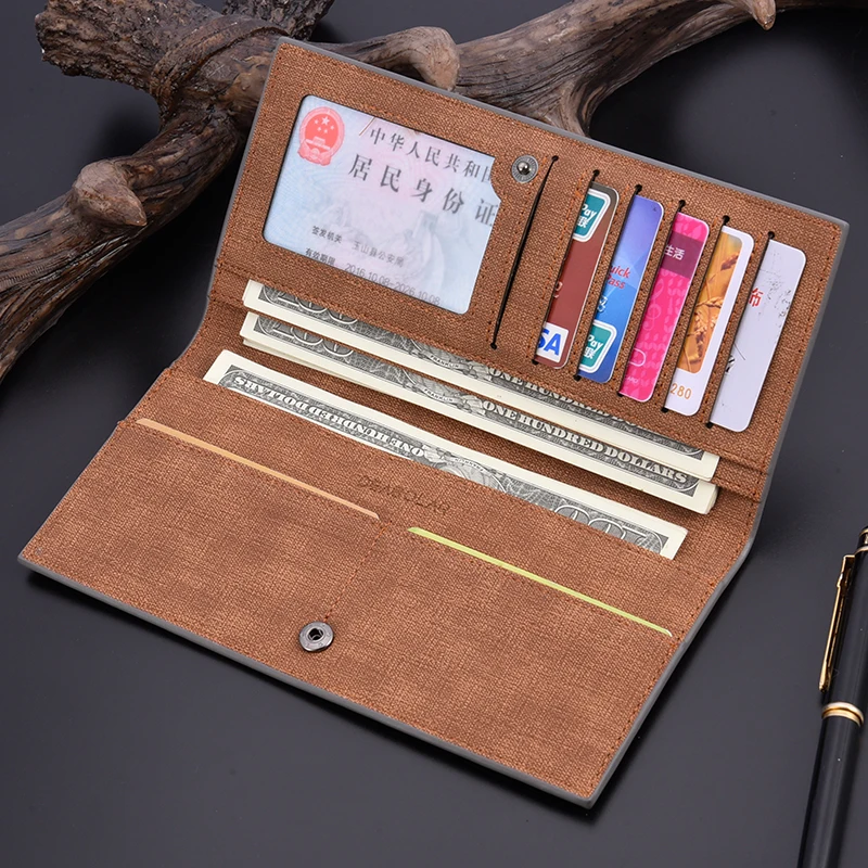 Wallet men's long Japanese and Korean style ultra-thin men's wallet fashion stitching soft leather wallet
Wallet men's long Japanese and Korean style ultra-thin men's wallet fashion stitching soft leather wallet