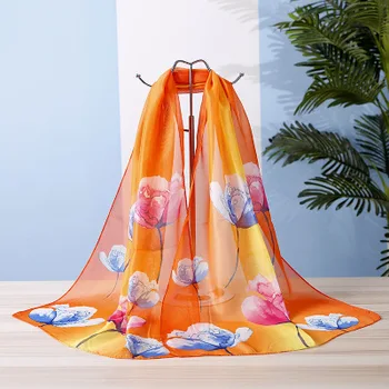 2020 Scarves Gradient Color Long Wrap High Quality Chiffon Shawl Scarves Lady Silk
2020 Scarves Gradient Color Long Wrap High Quality Chiffon Shawl Scarves Lady Silk