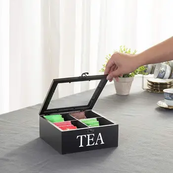 Natural Wooden Tea Box Tea Bag 6 Compartment Design Storage Holder Organizer Simple And Beautiful Box For Kitchen Cabinets
Natural Wooden Tea Box Tea Bag 6 Compartment Design Storage Holder Organizer Simple And Beautiful Box For Kitchen Cabinets
