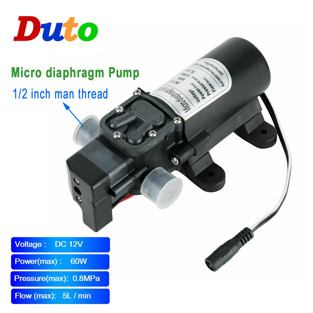 Free shipping DC 12V 60W Micro Electric Diaphragm Water Pump Automatic Switch 5L/min High Pressure Car Washing Spray Water Pump
Free shipping DC 12V 60W Micro Electric Diaphragm Water Pump Automatic Switch 5L/min High Pressure Car Washing Spray Water Pump
