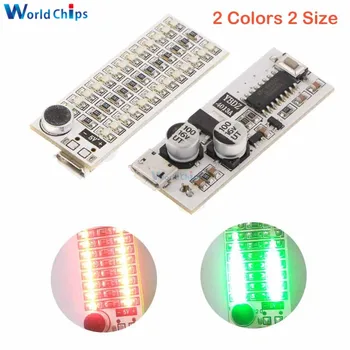 USB Mini Music Spectrum Light 2x13 2x17 LED Board Voice Control Sensitivity Adjust 5V USB Interface Power Supply With Microphone
USB Mini Music Spectrum Light 2x13 2x17 LED Board Voice Control Sensitivity Adjust 5V USB Interface Power Supply With Microphone