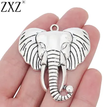 ZXZ 2pcs Large Elephant Head Charms Pendants Beads for Necklace Jewelry Making Findings 55x48mm
ZXZ 2pcs Large Elephant Head Charms Pendants Beads for Necklace Jewelry Making Findings 55x48mm