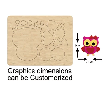 Wooden cutting dies 133*102*10mm owl punching cutting mold leather craft cutter wood mold
Wooden cutting dies 133*102*10mm owl punching cutting mold leather craft cutter wood mold