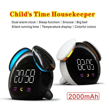 Digital Alarm Clock desktop clocks Lamp led digital bedside clock Colorful lamp clock electronic table clock with thermometer
Digital Alarm Clock desktop clocks Lamp led digital bedside clock Colorful lamp clock electronic table clock with thermometer