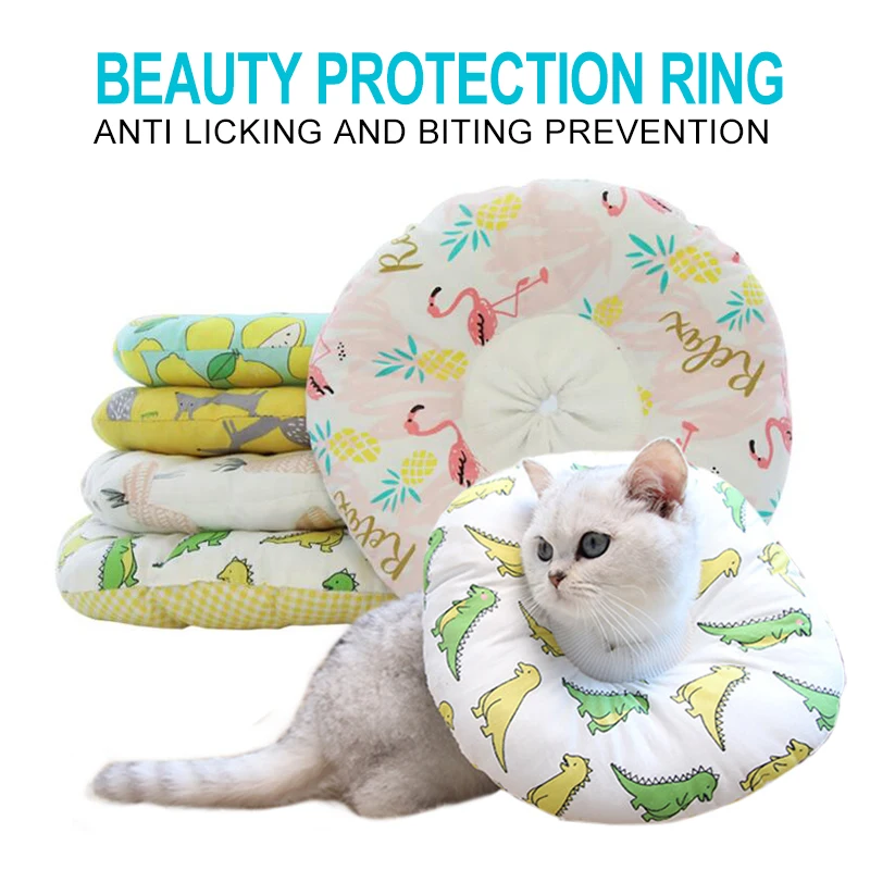 Cats Beauty Protection Neck Ring Cotton Blends Anti licking And Biting Prevention Protection Tools Pet Printed Elizabeth Circle
Cats Beauty Protection Neck Ring Cotton Blends Anti licking And Biting Prevention Protection Tools Pet Printed Elizabeth Circle