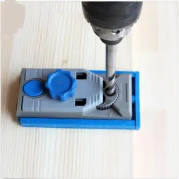 Pocket Hole Jig System Wooden Doweling Joinery 9.5mm Step Drill Bits Guide Set