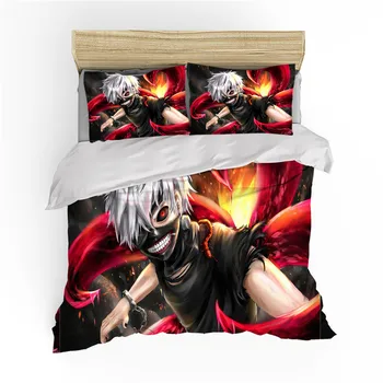 3D Printed Anime Tokyo Ghoul Pattern 2/3pcs Bedding Set Duvet Cover with Pillowcases Bed Set White Bedding Set
3D Printed Anime Tokyo Ghoul Pattern 2/3pcs Bedding Set Duvet Cover with Pillowcases Bed Set White Bedding Set