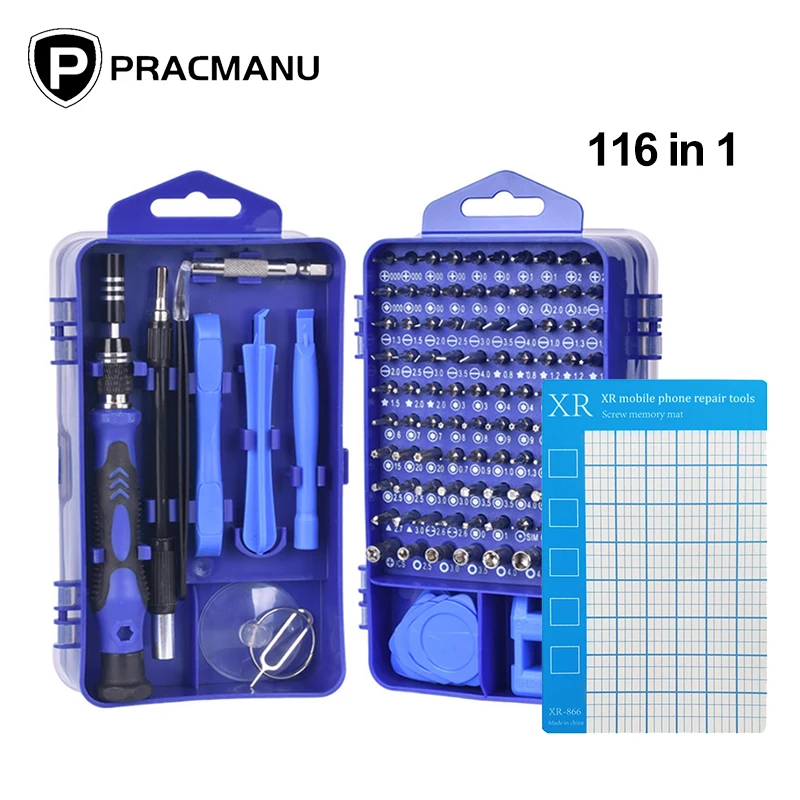 116 in 1 Screwdriver Set of Screw Driver Bit Set Multi-function Precision Mobile Phone Repair Device Hand Tools Torx Hex
116 in 1 Screwdriver Set of Screw Driver Bit Set Multi-function Precision Mobile Phone Repair Device Hand Tools Torx Hex