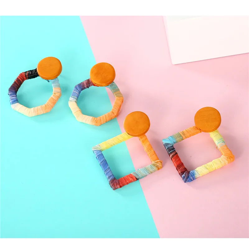 Dayoff Vintage Wood Drop Dangle Earings For Women Jewelry Colorful Geometric Triangle Oval Rectangle Statement Earrings E688
Dayoff Vintage Wood Drop Dangle Earings For Women Jewelry Colorful Geometric Triangle Oval Rectangle Statement Earrings E688