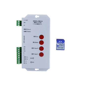 T1000S WS2812B WS2811 WS2813 RGB LED Controller Configurable SPI SD Card WS2801 WS2803 LP6803 8806 1903 1809 1812 DC5V 12V-24V
T1000S WS2812B WS2811 WS2813 RGB LED Controller Configurable SPI SD Card WS2801 WS2803 LP6803 8806 1903 1809 1812 DC5V 12V-24V