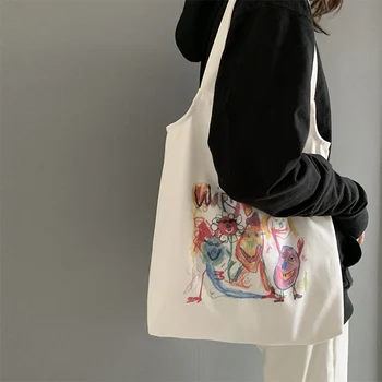 Graffiti Print Shopping Bag Graphic Women's Tote Shopper Bag Women Canvas Shoulder Bag Female Ulzzang Funny Eco Large-capacity
Graffiti Print Shopping Bag Graphic Women's Tote Shopper Bag Women Canvas Shoulder Bag Female Ulzzang Funny Eco Large-capacity