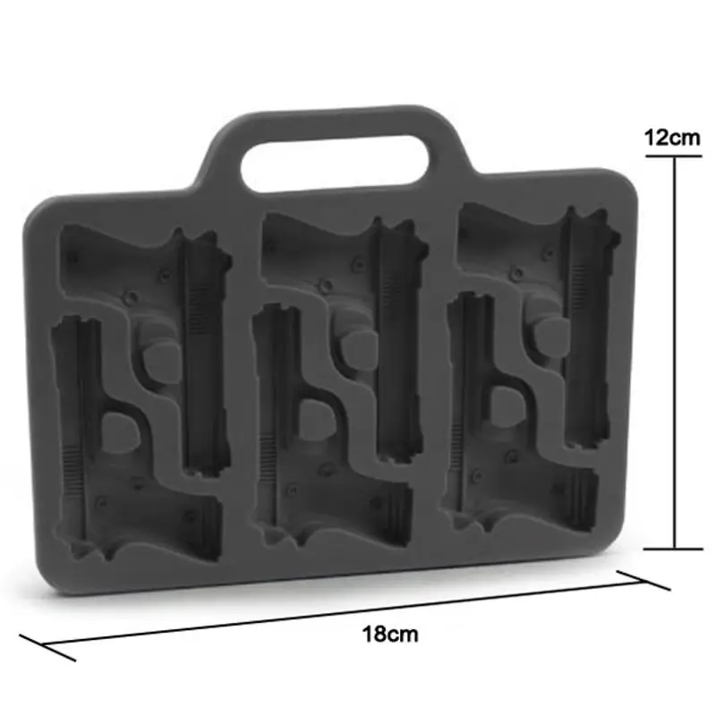 Gun Shaped Ice Cube Maker Mold Plastic Large Ice Cream Tub Set Tools Ice Cube Tray Mould for Party Drink Whiskey Bar Accessories
Gun Shaped Ice Cube Maker Mold Plastic Large Ice Cream Tub Set Tools Ice Cube Tray Mould for Party Drink Whiskey Bar Accessories