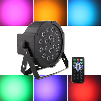 Remote Control DJ Party Club Disco Projector Flat Par DMX 512 18x1W RGBW Stage Led Par Light
Remote Control DJ Party Club Disco Projector Flat Par DMX 512 18x1W RGBW Stage Led Par Light