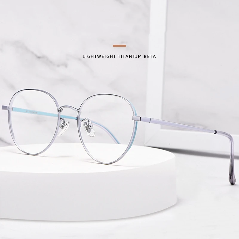 Pure Titanium Optical Spectacle Frame Round Retro Spectacle Frame Ultra Light Wide Brim Myopia Glasses Quadros Decorativos T3927
Pure Titanium Optical Spectacle Frame Round Retro Spectacle Frame Ultra Light Wide Brim Myopia Glasses Quadros Decorativos T3927